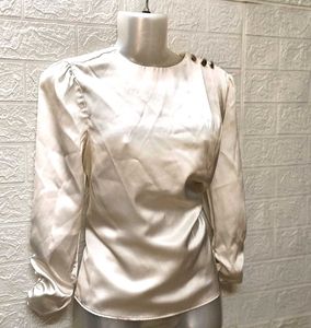Satin White Top/ Tops &amp; Dresses For Rs.99 Only