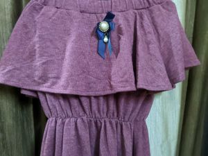 Ruffled Off-Shoulder Dress