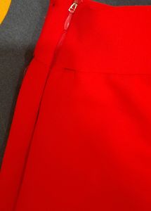 Bright Hot Red Pencil Mini Party Bodycon Skirt