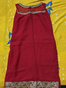 Red & Gold Kurta