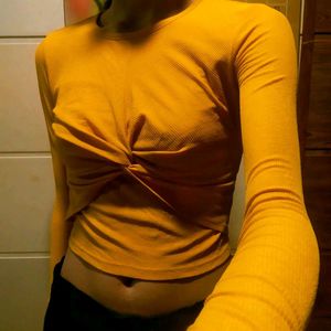 Bodycon Top Of Orange Colour
