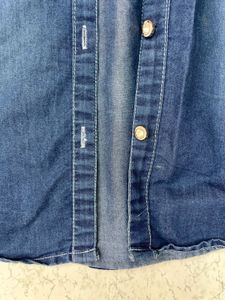 Denim Shirt with Embellishments