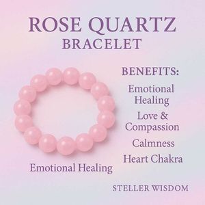 Rose Quartz Beaded Bracelet