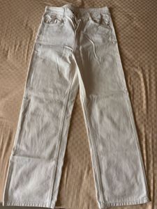 Urbanic High Rise Straight Fit White Jeans