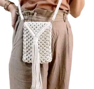 Macrame Crossbody Bag,New Only 1 Pcs 350 Rs.