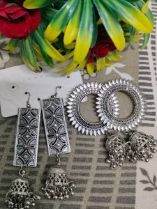 🌷Beautiful Silver Earrings Combo For Women🌷