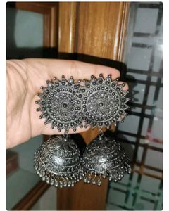 Oxidized Jhumka Earring COMBO of 3