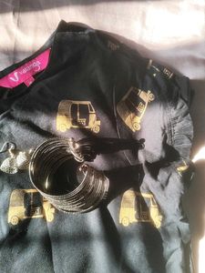 Funky 'Auto Rickshaw' Print Top