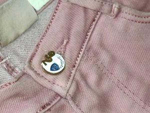 Dusty Rose Wide Leg Jeans