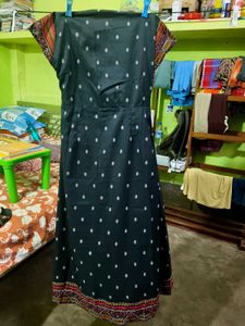 Vishudh A-line Front Cut Long Kurti