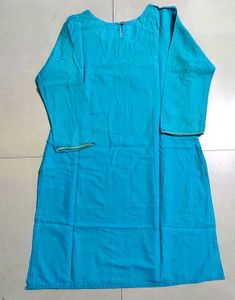 Elegant Blue Embroidered Kurta