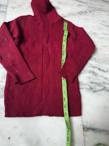 Maroon Turtleneck Sweater