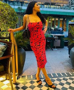 Pink &amp; Black Floral Dress
