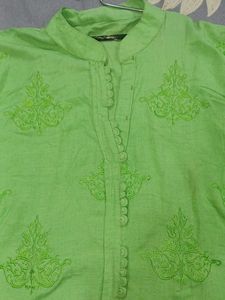 Parrot Color Kurti