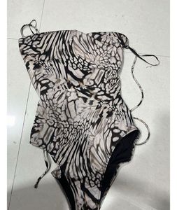 Animal Print One-Piece Swimsuit