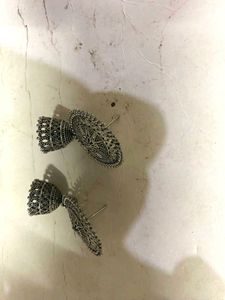 Silver Jhumka