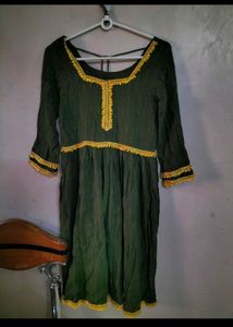 Green Anarkali Kurti