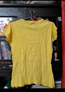 Yellow Casual T-Shirt