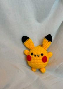 Crochet Pikachu Keychain