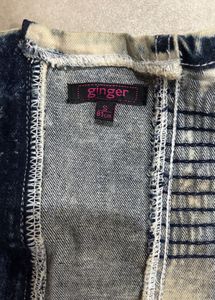 Denim Tube Top/ Corset