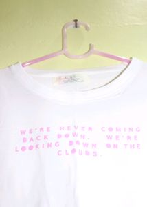 White Croptop With Text