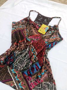 Top With Back Net Design