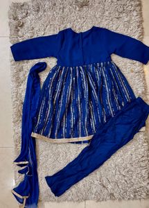 Babyhug Blue Anarkali Premium