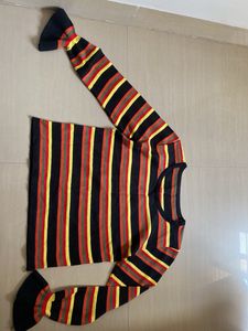 Striped Long Sleeve Top| used only 1time