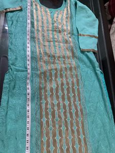 Sea Green Colour Kurta Set