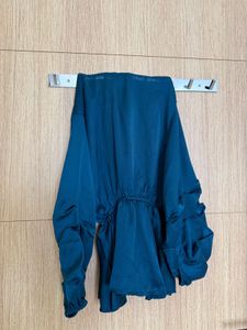Satin Peplum Top