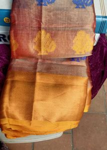 Orange &amp; Blue Saree