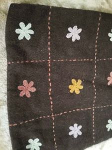 Floral Embroidered Tote Bag