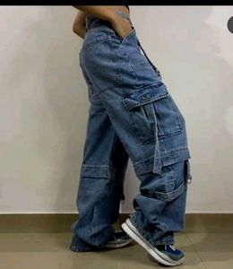 Bershka Blue Cargo