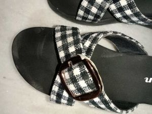 Checkered Flats &amp; Sandals
