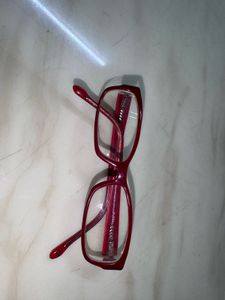 Aesthetic Cherry Red Fossil Spectacle Frame