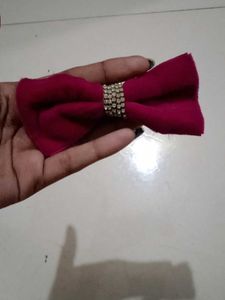 Cute Pink Bow Hair Accessory