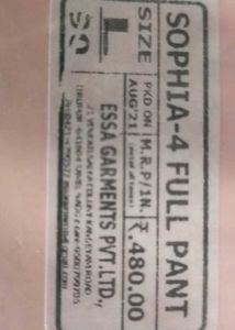 Ladies Payjama  ESSA Brand