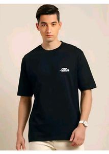 Men Printed Round Neck Cotton Blend