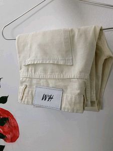 H&amp;M Beige Denim Jeans