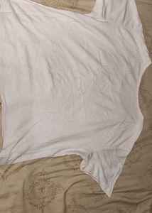 White Textured T-Shirt