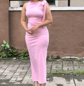 Elegant Pink Maxi Dress