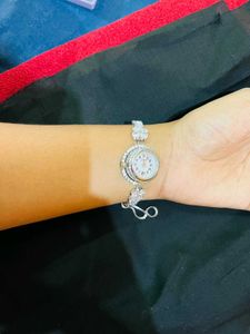Elegant Silver Watch New With Tag