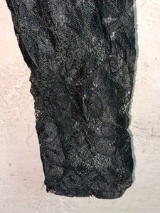 Stylish Ladies Lace Top Layered Black 🖤