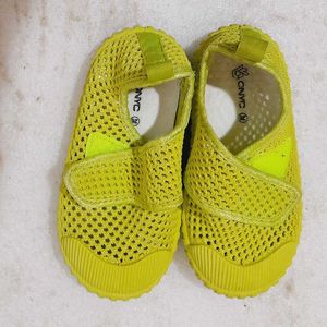Cute Yellow Baby Shoes