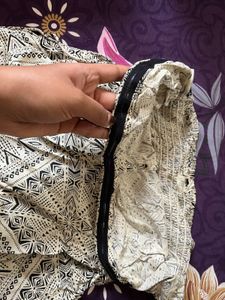 Pattern Dress with Slit