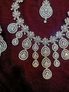 American Diamond Necklace Set