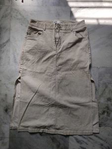 Beige corduroy Skirt