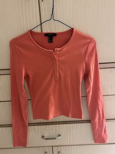 FOREVER 21 Ribbed Fitted Crop Top