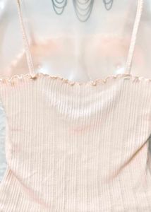 Tops &amp; Dresses For Rs.99 Only/ Cream Spaghetti Top