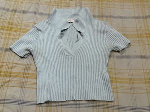 Cute Ribbed Knit Top